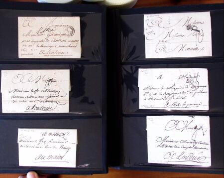 PARIS 1718-1851, Plus de 100 lettres en album offrant