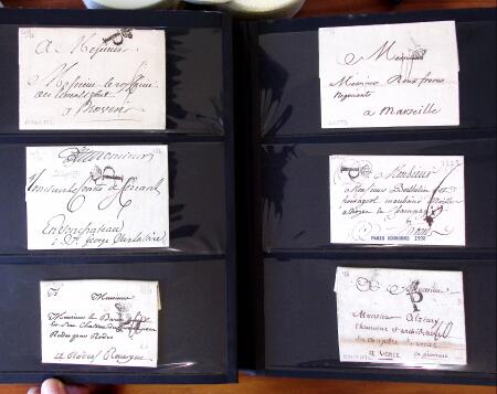 PARIS 1718-1851, Plus de 100 lettres en album offrant