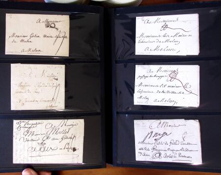 PARIS 1718-1851, Plus de 100 lettres en album offrant