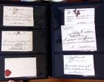 PARIS 1718-1851, Plus de 100 lettres en album offrant