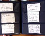 PARIS 1718-1851, Plus de 100 lettres en album offrant