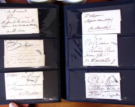 PARIS 1718-1851, Plus de 100 lettres en album offrant