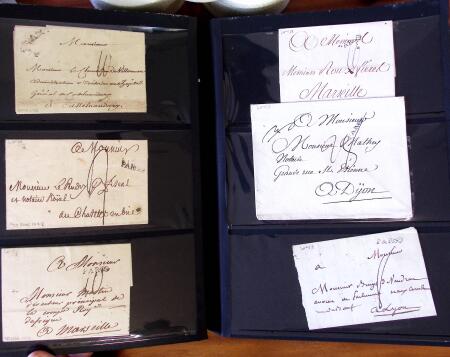 PARIS 1718-1851, Plus de 100 lettres en album offrant