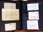 PARIS 1718-1851, Plus de 100 lettres en album offrant