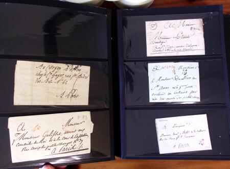 PARIS 1718-1851, Plus de 100 lettres en album offrant
