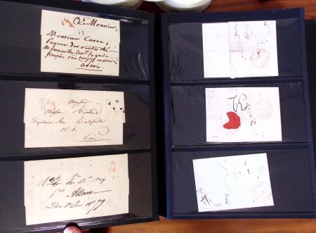 PARIS 1718-1851, Plus de 100 lettres en album offrant