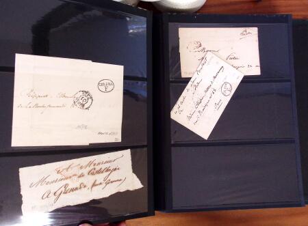 PARIS 1718-1851, Plus de 100 lettres en album offrant
