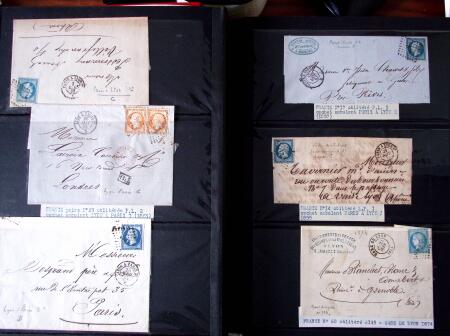 70 lettres avec cachets d'AMBULANTS et CONVOYEURS,