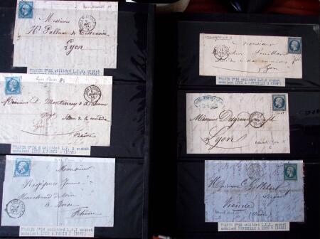 70 lettres avec cachets d'AMBULANTS et CONVOYEURS,