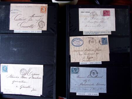 70 lettres avec cachets d'AMBULANTS et CONVOYEURS,