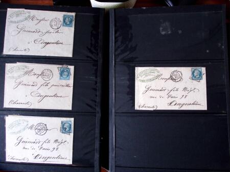 70 lettres avec cachets d'AMBULANTS et CONVOYEURS,