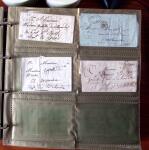 CURSIVES 1827-1854, Env. 340 lettres en classeur, dont