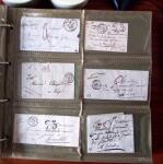 CURSIVES 1827-1854, Env. 340 lettres en classeur, dont