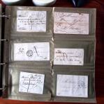 CURSIVES 1827-1854, Env. 340 lettres en classeur, dont