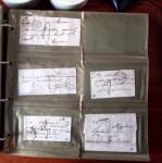 CURSIVES 1827-1854, Env. 340 lettres en classeur, dont