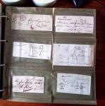 CURSIVES 1827-1854, Env. 340 lettres en classeur, dont