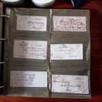 CURSIVES 1827-1854, Env. 340 lettres en classeur, dont