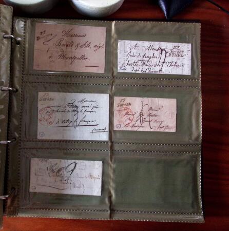 CURSIVES 1827-1854, Env. 340 lettres en classeur, dont