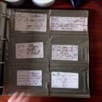 CURSIVES 1827-1854, Env. 340 lettres en classeur, dont