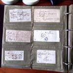 CURSIVES 1827-1854, Env. 340 lettres en classeur, dont
