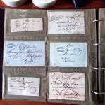 CURSIVES 1827-1854, Env. 340 lettres en classeur, dont