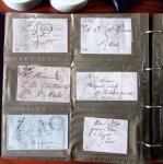 CURSIVES 1827-1854, Env. 340 lettres en classeur, dont