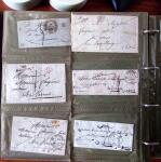 CURSIVES 1827-1854, Env. 340 lettres en classeur, dont