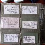 CURSIVES 1827-1854, Env. 340 lettres en classeur, dont