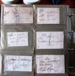 CURSIVES 1827-1854, Env. 340 lettres en classeur, dont