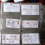 CURSIVES 1827-1854, Env. 340 lettres en classeur, dont