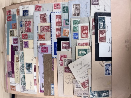 1849-1980, 2 Grandes pochettes avec de nombreuses lettres