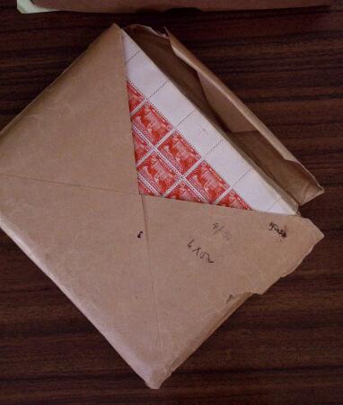 1922-24, Stock important en feuilles ou parties de