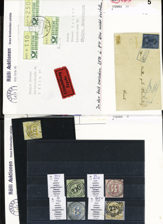 1872-1950, Small selection of mint and used items from