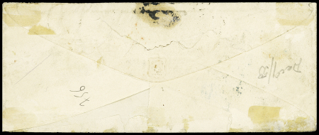 1855 Envelope from Bruxelles to Scotland franked by