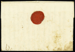1724 (16.10) Folded cover from Bar-Le-Duc to Montpellier/France,