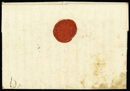 1724 (16.10) Folded cover from Bar-Le-Duc to Montpellier/France,