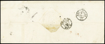 1869 (8 Nov.) Registered folded cover from the King