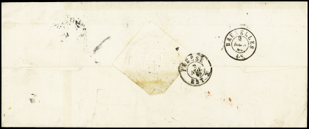 1869 (8 Nov.) Registered folded cover from the King