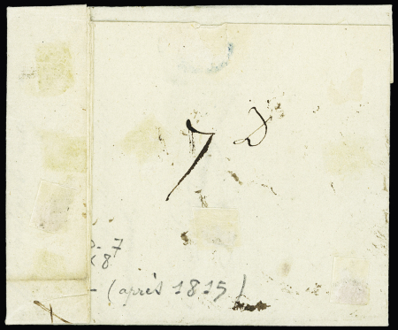 1816 (5 Feb.) Folded entire letter bearing P.7.P. MARIEMBOURG