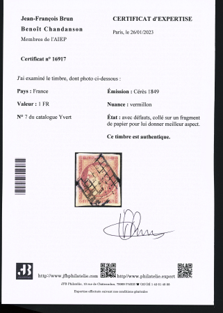 1849-1937, Collection étendue de timbres de France