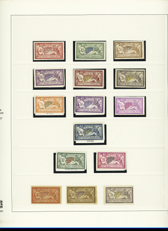 1849-1937, Collection étendue de timbres de France