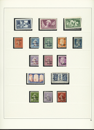 1849-1937, Collection étendue de timbres de France