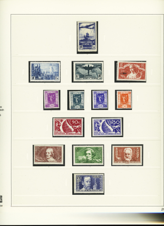 1849-1937, Collection étendue de timbres de France