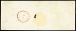 1850 (3 Oct.) Envelope from FOSSE 3 OCT 1850 to Florennes