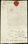 1795 Document portant la signature du Général Léopold