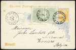 1894 Incoming mail : Postcard from Rio de Janeiro /