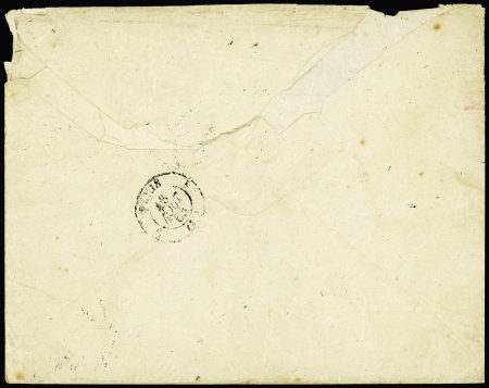 1864 Cover to France bearing four-colour franking with