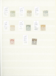 1852-77, Attractive mint and used selection on two