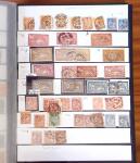 1849-1990, Collection de neufs et d'oblitérés débutant au N°1 Obl., 5Obl., 10* réimpression, avec de belles variétés de nuances, des paires, blocs, etc..