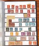 1849-1990, Collection de neufs et d'oblitérés débutant au N°1 Obl., 5Obl., 10* réimpression, avec de belles variétés de nuances, des paires, blocs, etc..
